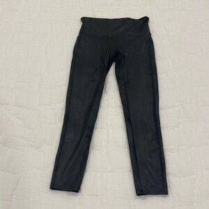 SPANX black sueded leggings, size XL. Perfect condition!